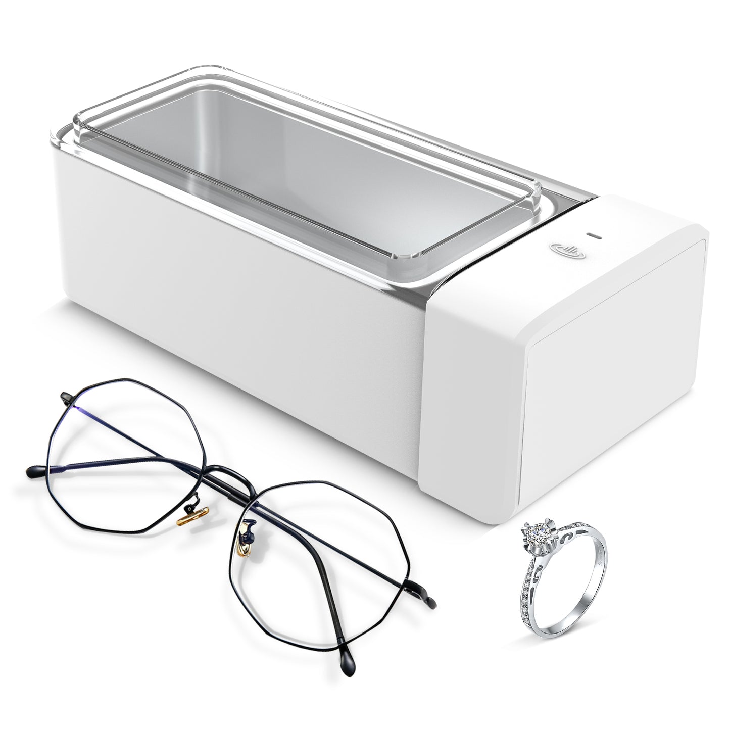 Ultrasonic Jewelry Cleaner, Portable Professional Ultrasonic Cleaner for Cleaning Jewelry Eyeglasses Watches Shaver Heads