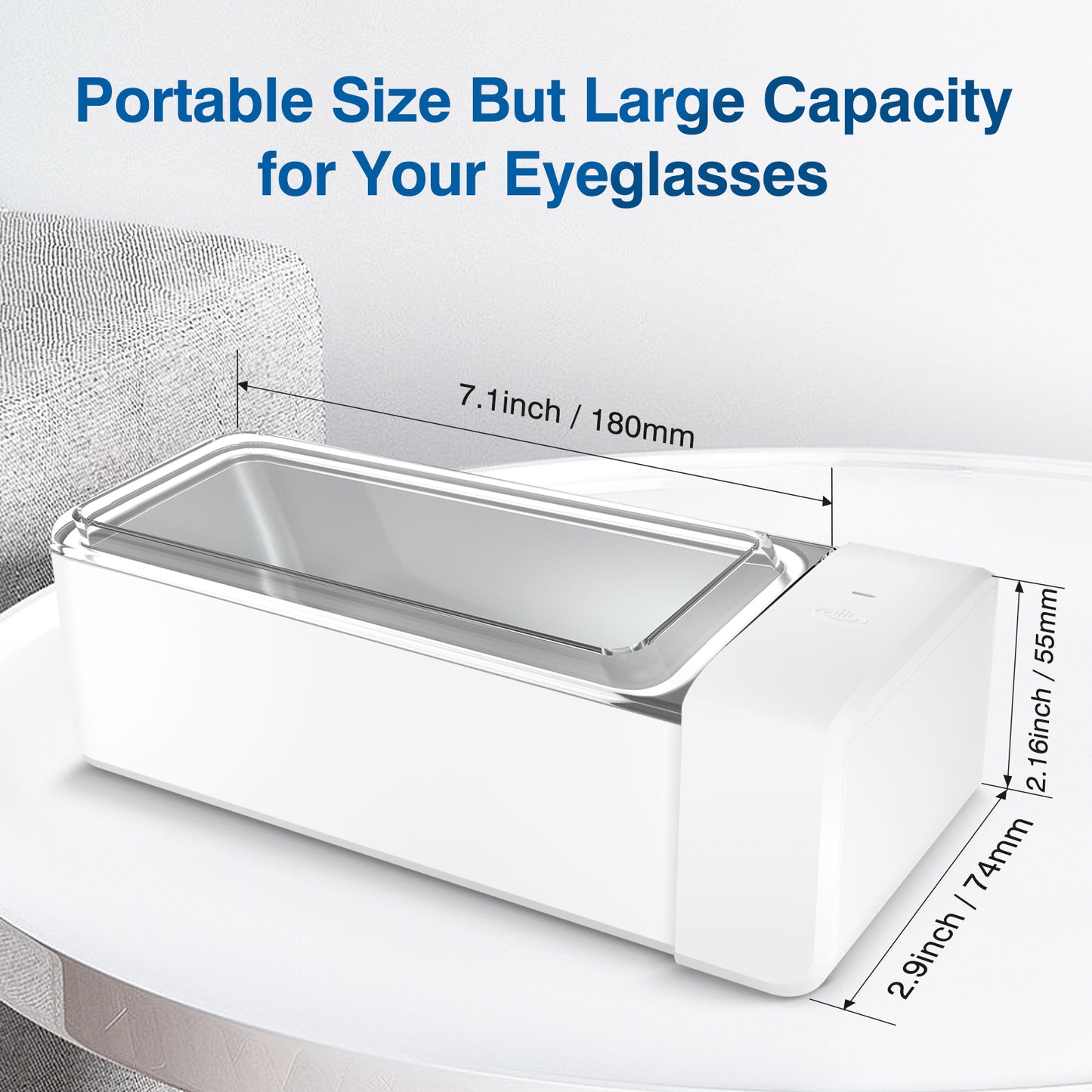 Ultrasonic Jewelry Cleaner, Portable Professional Ultrasonic Cleaner for Cleaning Jewelry Eyeglasses Watches Shaver Heads